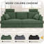 Modern Oversized 261Cm Sectional L-Shaped Corduroy Compression Sofa With Storage Pockets-1139642738