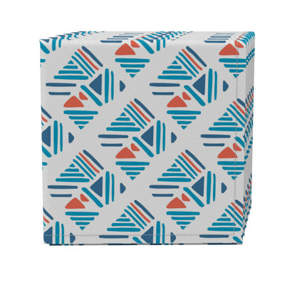 Fabric Textile Products, Inc. Napkin Set Of 4, 100% Cotton, 20X20", Modern Lines Pattern