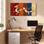 «Geometric Dragon», art abstrait sur toile tendue sur toile, ensemble de 1-1083068827