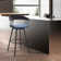 Lynnox Swivel Counter or Bar Height Upholstered Stool with Arms