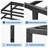 Twin Size Platform Bed, Heavy Duty Metal Bed Frame with Underbed Storage