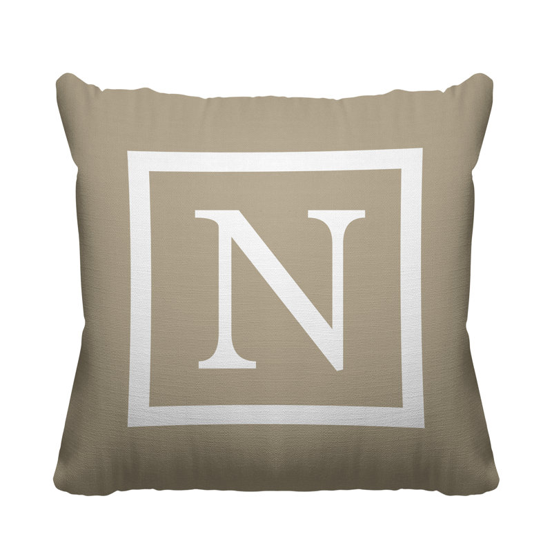 Coussin Colter, Beige, L 15 po x H 15 po, H 17 po x l 17 po