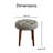 Elle Decor Penelope Round Tufted Stool-24099452