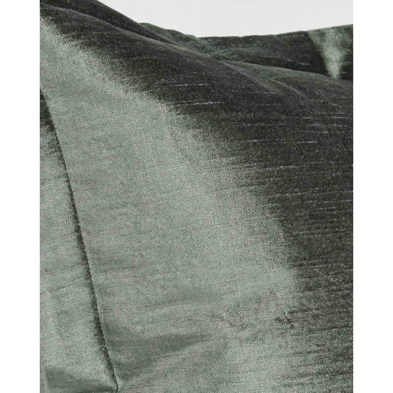 Myrtle Green Velvet 22-inch Square Throw Pillow