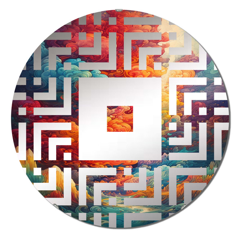 Beanley - Miroir mural carré, 31,4 po x 31,4 po