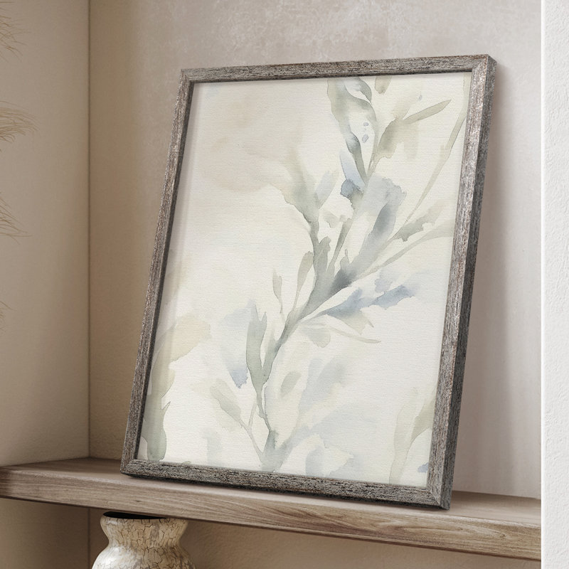 «FLORAL Series DCxxxi», reproduction encadrée - bois massif, H 15 po x l 12 po