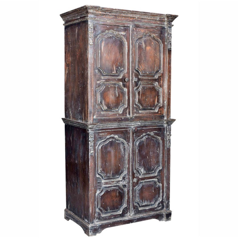 Armoire rétro en bois massif rétro de style français