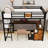 Twin XL 2 Drawers Metal Loft Bed with Built-in-Desk and Storage