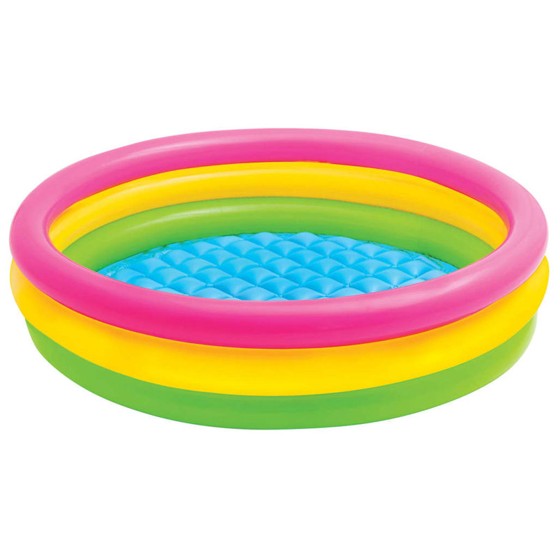 Intex Sunset Inflatable Pool 3 Rings, 147 cm W x 33 cm H