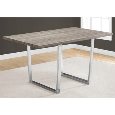 Table de salle à manger 60 po Modern Taupe: peut accueillir jusqu'à 4 personnes avec un style contemporain idéal pour