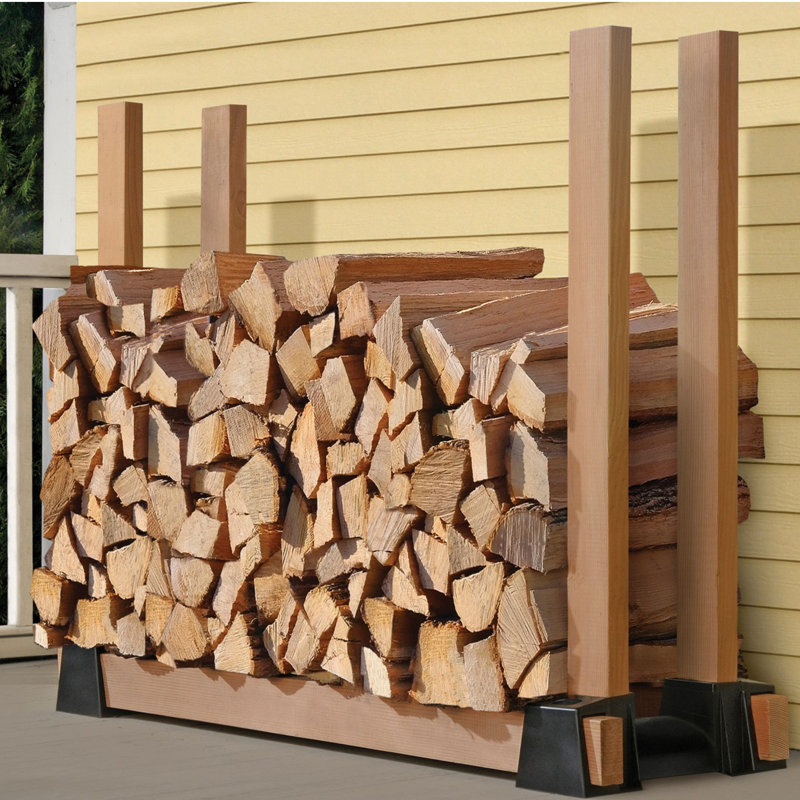 Ensemble de support de support pour bois de chauffage