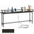 Modern Industrial Console Entryway Table with Power Outlets and USB Ports, Narrow Sofa Table with Metal Frame and Engineered Wood Top-1069811216-1069811218