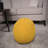 Bordeaux Knitted Cotton Round Pouf-106806384-115747808