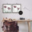 Ensemble de 2 cadres délicats fleurs mauves délicates, design par Albert Koetsier-229331690-229331695