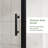 60.In W X 72.In H Single Sliding Framed Shower Door with 1/5 inch Clear Tempered Glass