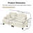 Elegant Mid Century Oversized Two Seater Sofa Couch with Flared Arms, Removable Skirts and Spindle Legs, Ideal for Living Room Comfort-706317308-706317309