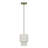 Holliman 1 Light Antique Brass Mini Pendant-122939863