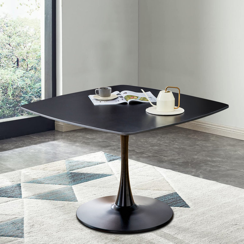 Table de salle à manger Princeton, L 42,12 po x L 42,12 po, Noir