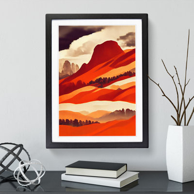 Mountain Landscape in Colour No.2 - Framed Print
