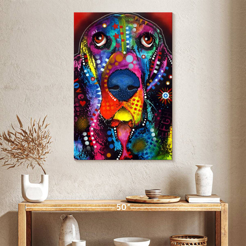 Brampt Basset I, 39" H x 26" W