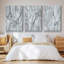 Marbré blanc I, ensemble de 3 toiles encadrées sur toile-97792758-97792759