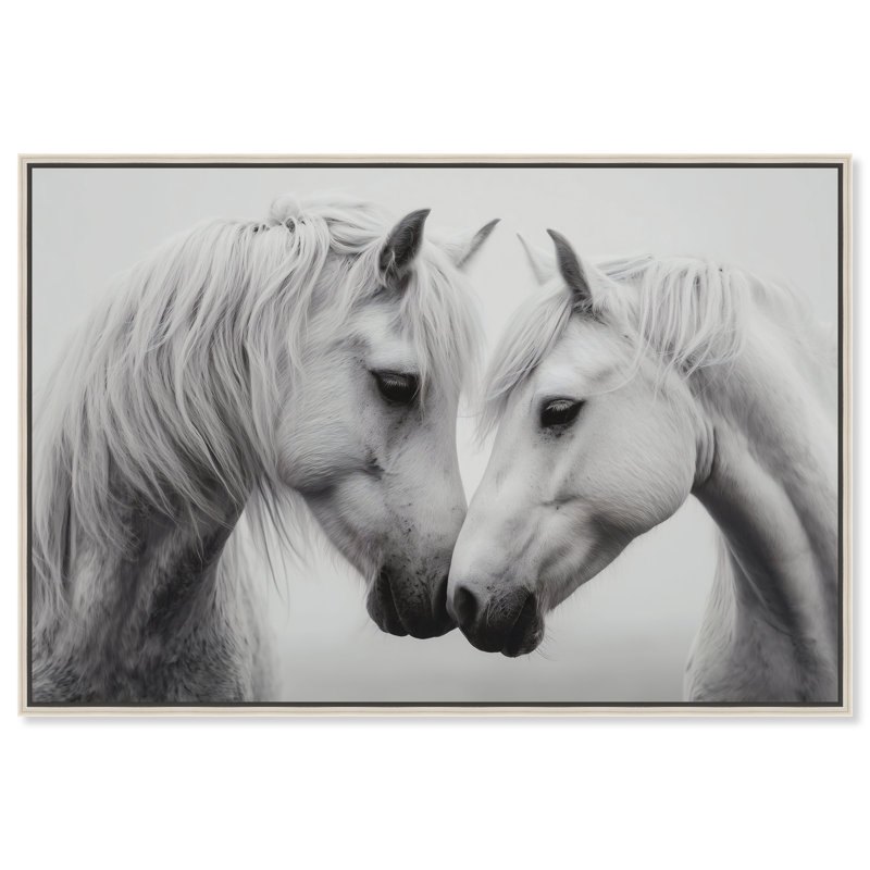 Twin Souls I Print by Oliver Gal, 31"H x 46"W, Silver Floater Frame