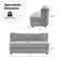 Greigh 63"W Modern Upholstered Curved Loveseats