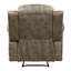 Fauteuil inclinable classique brun sable, tissu 70% + 30% pour la longévité avec accoudoirs coussinés, rembourrage en mousse