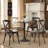 Leandra Round Metal Base Dining Table-1244897535