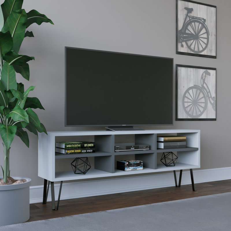 Chaytan TV Stand for TVs up to 50", White/Anthracite