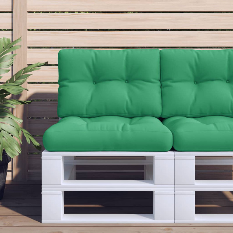 Coussin de siège / dossier d'extérieur, 23,6 po x 15,7 po x 4,7 po, Vert