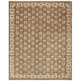 Oushak Oriental Hand-Knotted Wool Brown Area Rug