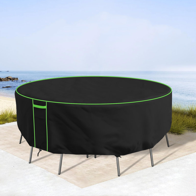 Patio Dining Set Cover, Heavy-duty Patio Round Table Cover, Easy to Use And Care, Durable Patio Furniture Cover