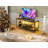 Modern Small TV Console With LED Light, Light Grey, Fits Tvs Up To 55" | Gift Idea