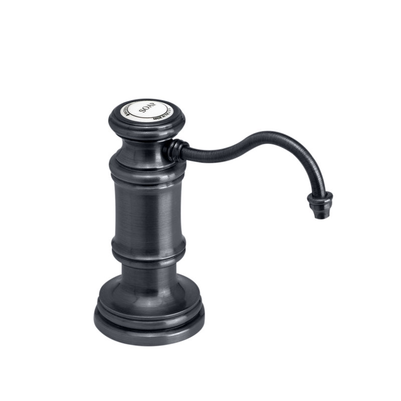 Traditional Soap/Lotion Dispenser - Hook Spout, Matte Black
