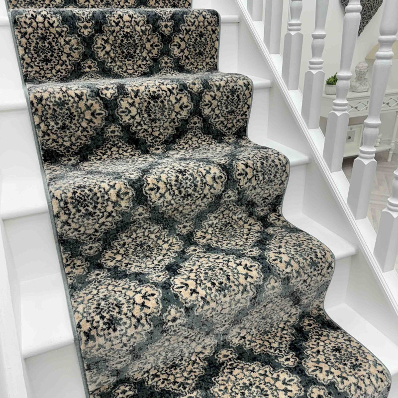 Stair Runner Damask Area Rug, Stair Runner 66 x 660 cm