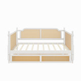 Traditional Rattan Daybed With Dual Drawers For Space Optimization