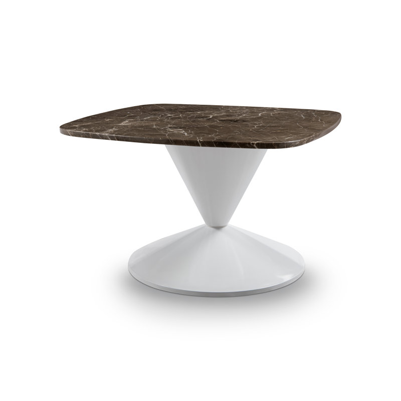 Mensa Pedestal Coffee Table, White