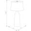 Lampe de table 30 po Frederick