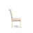 9 Piece Dining Table Set Includes a Rectangle Dining Room Table with V-Legs and 8 Light Beige Linen Fabric Parsons Chairs, Wire-Brushed Linen White