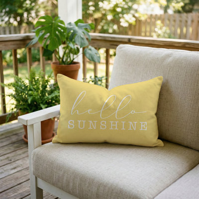 Hello Sunshine Pillow 16"X12" Sunshine