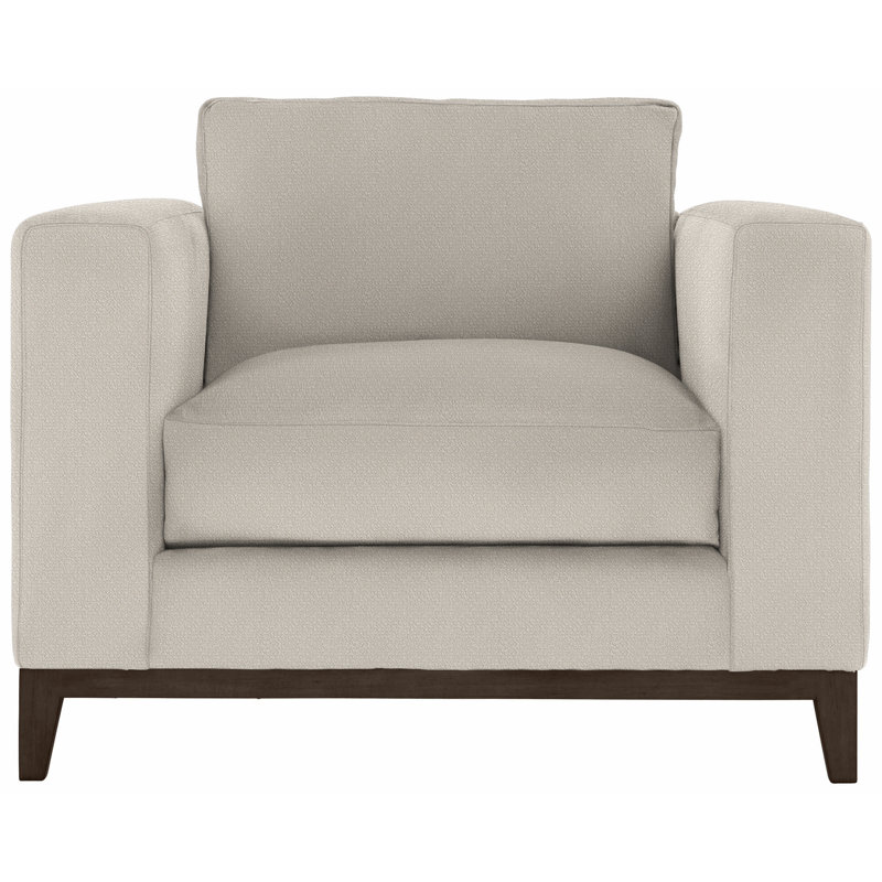 Noel 40" Wide Armchair, Cream Boucle 1146-002, Molasses