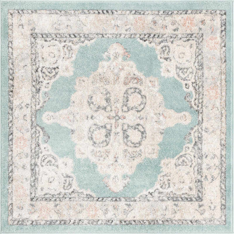 Sascha Oriental Indoor Rug, Square 4'