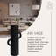 Vase moderne en forme de tube abstrait Villa Moda Ari, noir