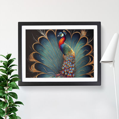 XH1022-6847X Peacock - Picture Frame Print