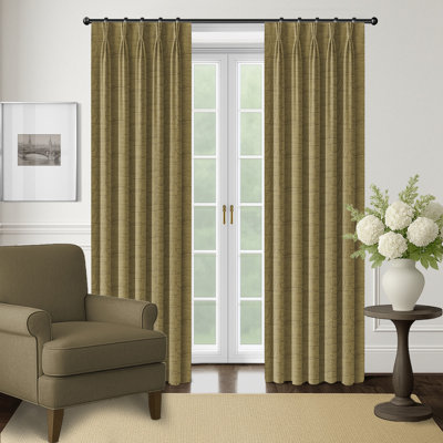 Bellagio Antique Grommet Top Drapery Panel Pair (50" W x 108" L)