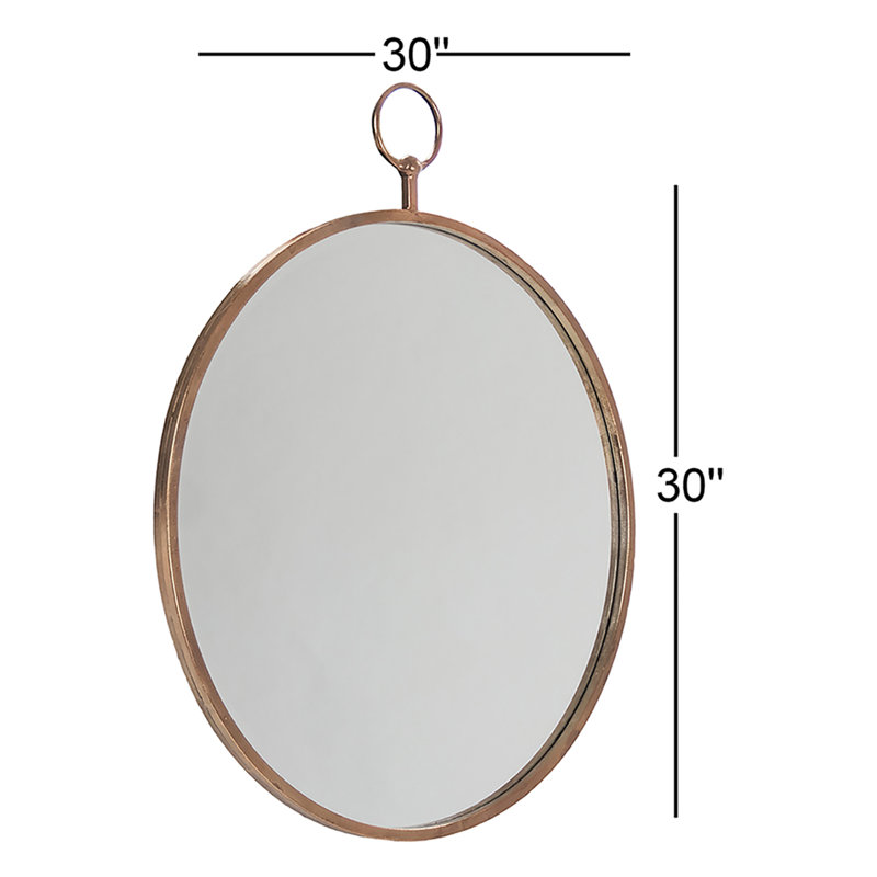 Pasha Metal Beveled Wall Mirror