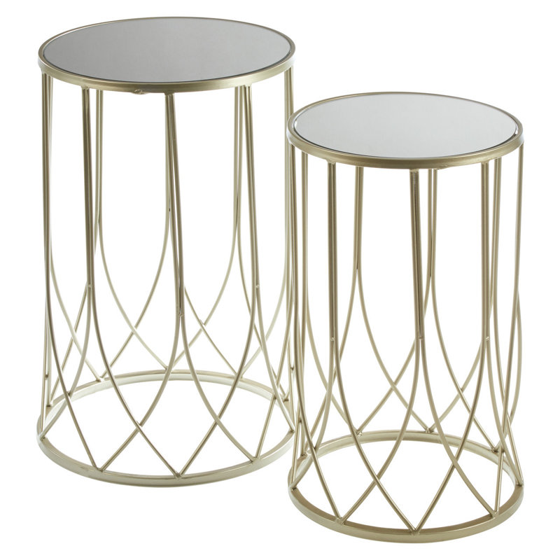 Lizeth Drum Side Table Set