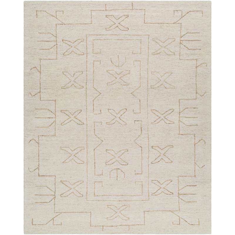 Caelob Wool Abstract Indoor Rug, Rectangle 9' x 12'