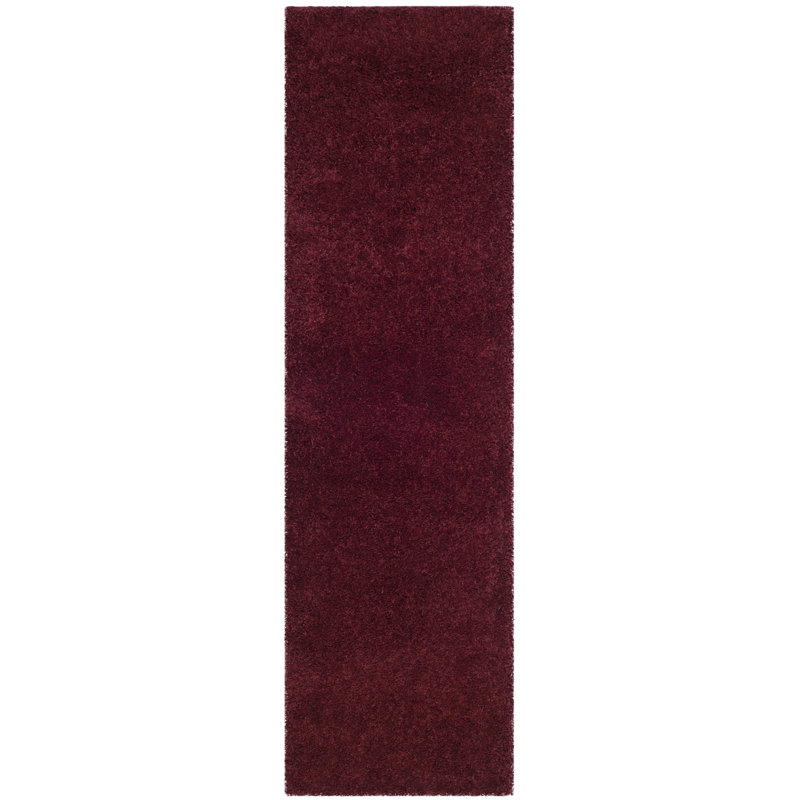 Tapis à poil long performance de couleur unie Sgl-Laguna Arshida, Tapis de couloir 2 pi 3 po x 8 pi